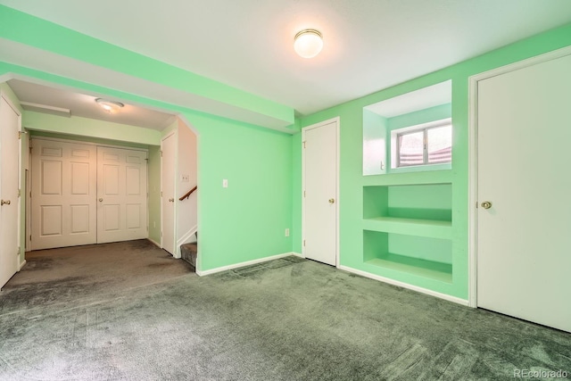 unfurnished bedroom featuring carpet flooring