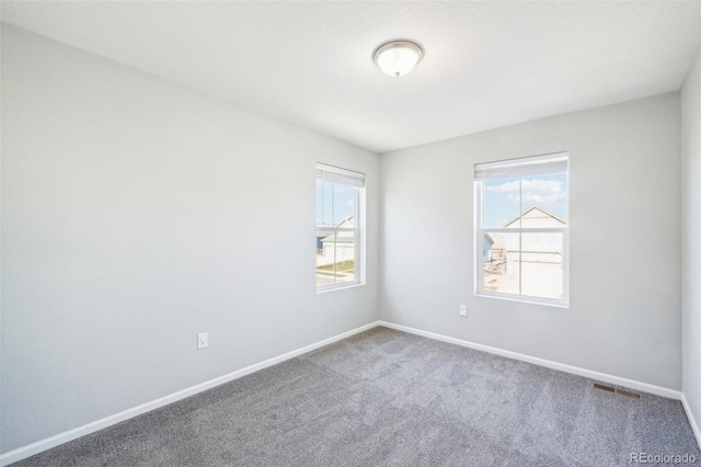 spare room featuring carpet floors