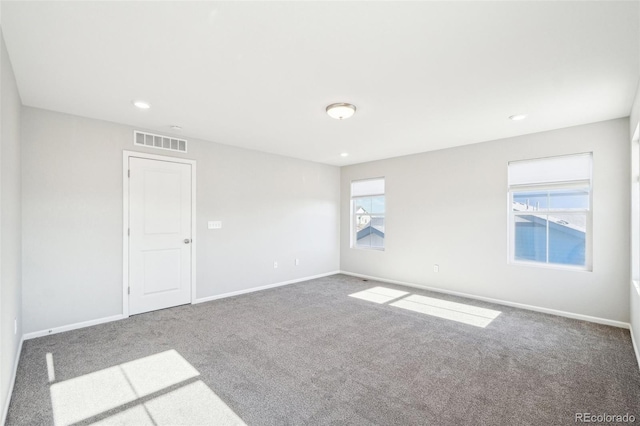 carpeted empty room with a healthy amount of sunlight