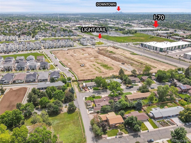 5175-5185 Simms Pl, Wheat Ridge, CO 80033 - aerial perspective of suburban area