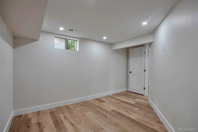7684 S Ingalls St, Littleton, CO 80128 - basement featuring light wood finished floors and recessed lighting