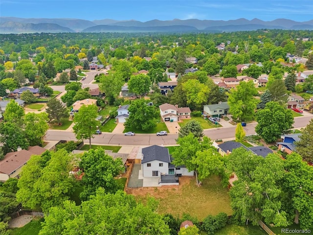 7684 S Ingalls St, Littleton, CO 80128 - aerial view of residential area with a mountainous background