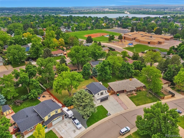 7684 S Ingalls St, Littleton, CO 80128 - aerial view of residential area with a nearby body of water