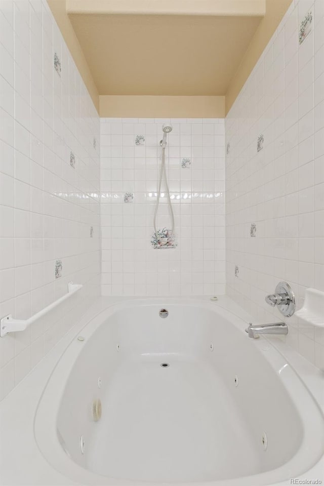 bathroom with a bath