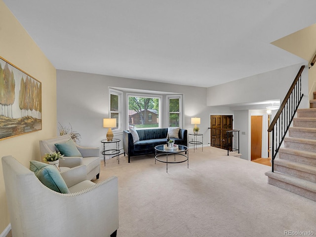 7168 S Lafayette Way, Centennial, CO 80122 - carpeted living area with stairs