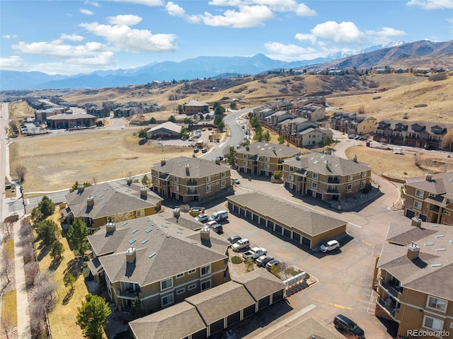 1965 Montura Vw Unit 204, Colorado Springs, CO 80919 - bird's eye view featuring a mountain view and a residential view