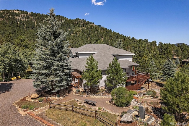 31518 Niakwa Rd, Evergreen, CO 80439 - view from above of property featuring a heavily wooded area