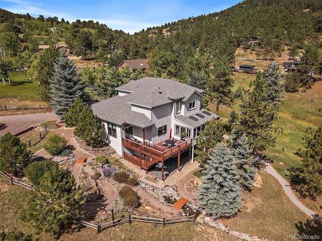 31518 Niakwa Rd, Evergreen, CO 80439 - aerial view of property and surrounding area featuring a forest