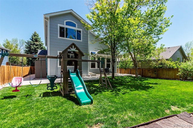 view of jungle gym