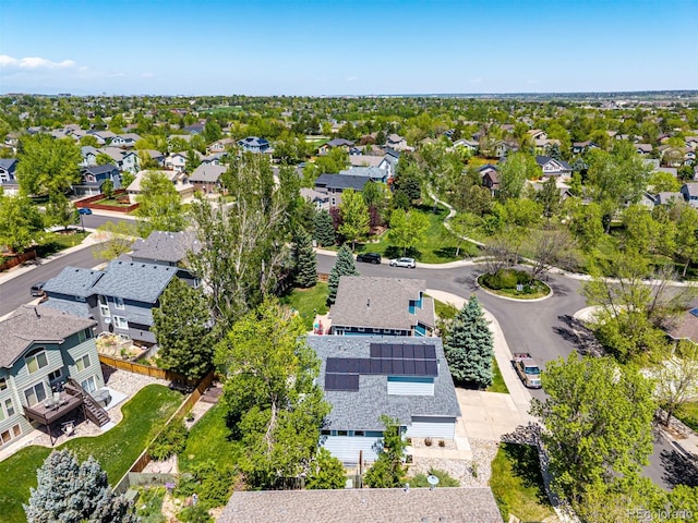 aerial perspective of suburban area