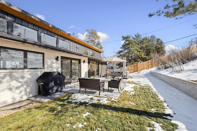 view of yard with a gazebo and outdoor lounge area