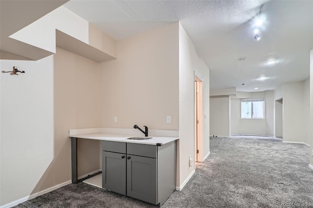 222 S Monroe St, Denver, CO 80209 - bar area with carpet floors, a sink, and baseboards