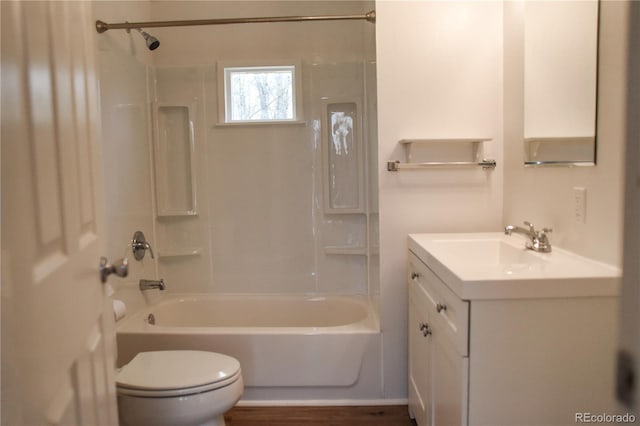 15071 County Road 306, Buena Vista, CO 81211 - bathroom with toilet, vanity, and shower / bath combination