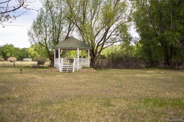 15071 County Road 306, Buena Vista, CO 81211 - view of grassy yard with a gazebo