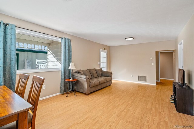 15071 County Road 306, Buena Vista, CO 81211 - living area with light wood-type flooring and baseboards