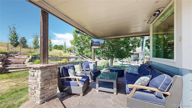 9992 Cottoncreek Dr, Highlands Ranch, CO 80130 - view of patio featuring outdoor lounge area