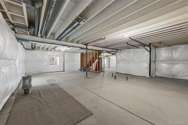 view of basement