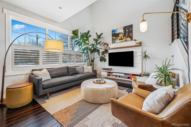 living room featuring wood finished floors