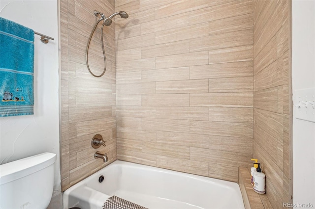 bathroom with  shower combination and toilet