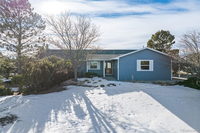 view of ranch-style house