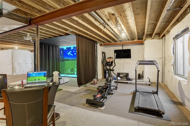 74 Blue Heron Dr, Greenwood Village, CO 80121 - workout area featuring carpet