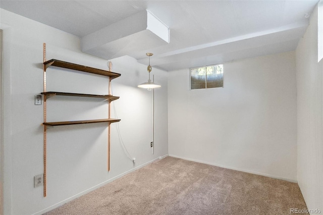 1637 S Stuart St, Denver, CO 80219 - below grade area with carpet flooring