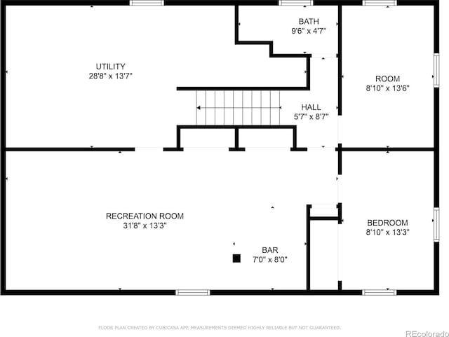 1637 S Stuart St, Denver, CO 80219 - view of home floor plan
