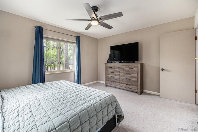1900 Magnolia St, Denver, CO 80220 - bedroom with carpet flooring, a ceiling fan, and baseboards