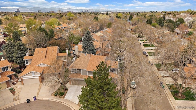 birds eye view of property featuring a residential view