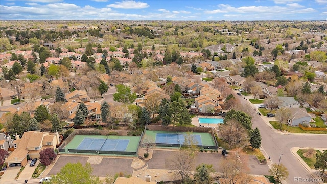 birds eye view of property featuring a residential view