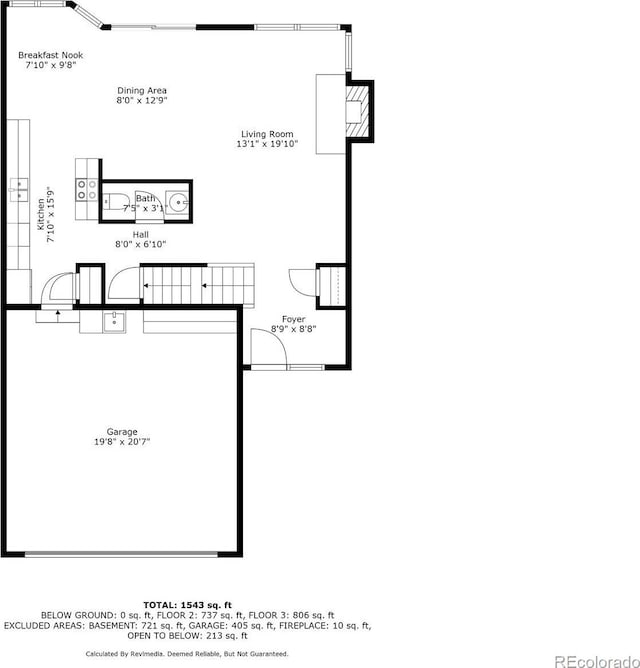 1571 S Trenton Ct, Denver, CO 80231 - floor plan / room layout