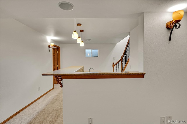 5722 W Chestnut Ave, Littleton, CO 80128 - hall with baseboards and light colored carpet