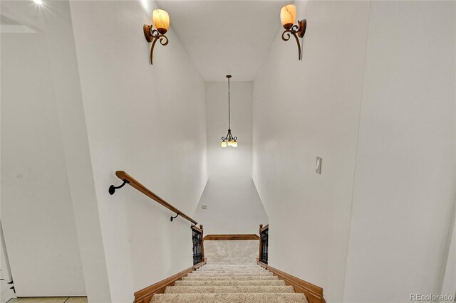 5722 W Chestnut Ave, Littleton, CO 80128 - stairs with baseboards