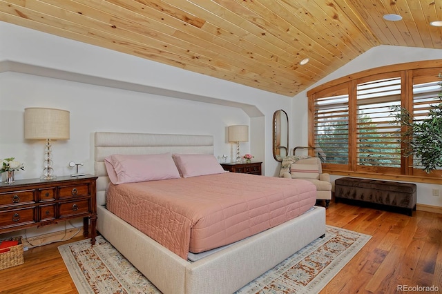 14370 Osage St, Westminster, CO 80023 - bedroom featuring vaulted ceiling, wood-type flooring, and wooden ceiling