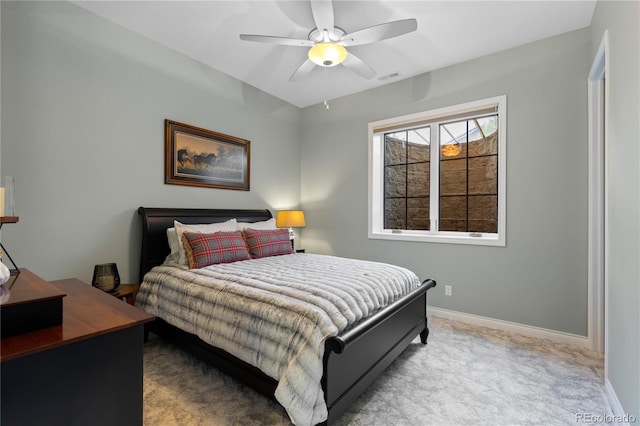 8000 Raphael Ln, Littleton, CO 80125 - carpeted bedroom with baseboards and ceiling fan