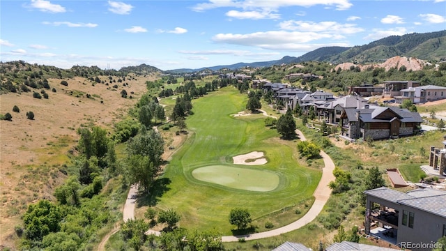 8000 Raphael Ln, Littleton, CO 80125 - aerial view of residential area featuring a mountain backdrop and a golf club