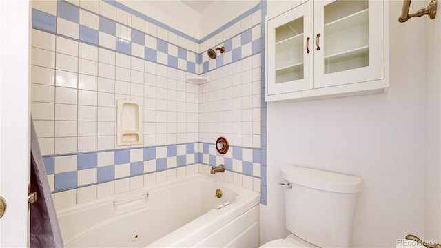 9629 Yukon Ct, Westminster, CO 80021 - bathroom featuring shower / bath combo and toilet