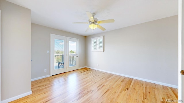 9629 Yukon Ct, Westminster, CO 80021 - empty room with wood finished floors and ceiling fan