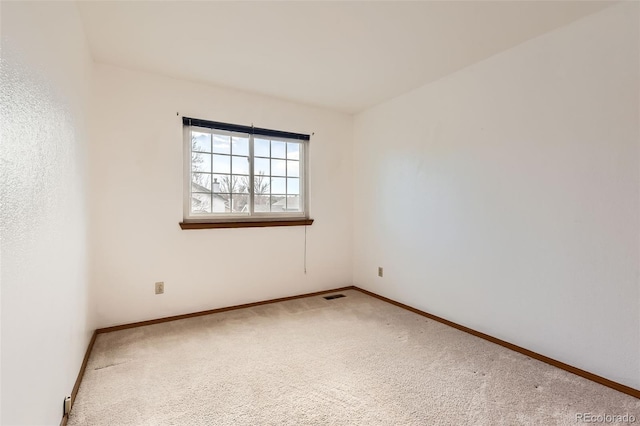 view of carpeted empty room