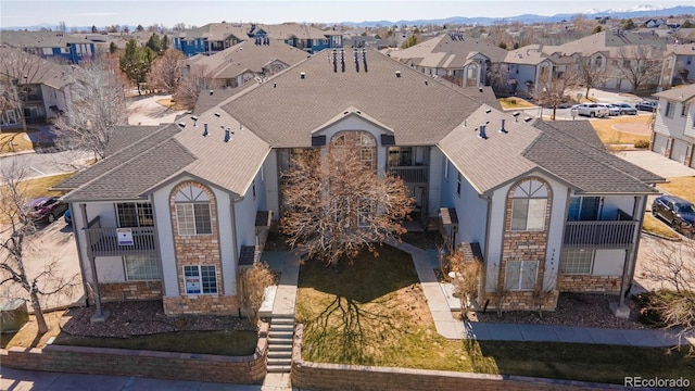 bird's eye view featuring a residential view