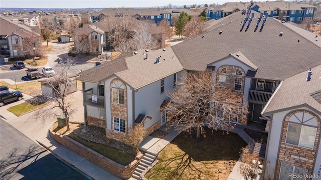 bird's eye view featuring a residential view