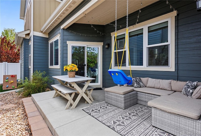 4589 Quandary Peak St, Brighton, CO 80601 - view of patio / terrace featuring an outdoor living space