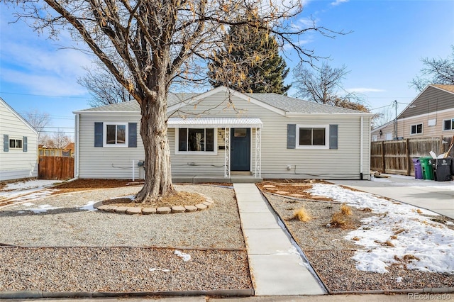 view of bungalow-style house