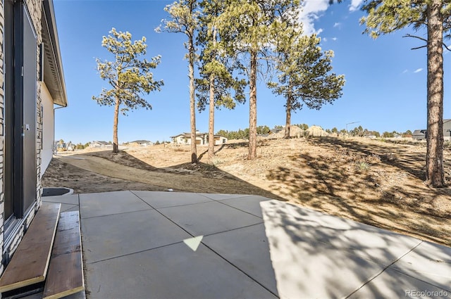 view of yard featuring a patio area