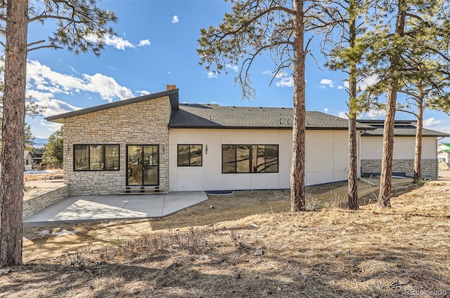 back of house featuring a patio