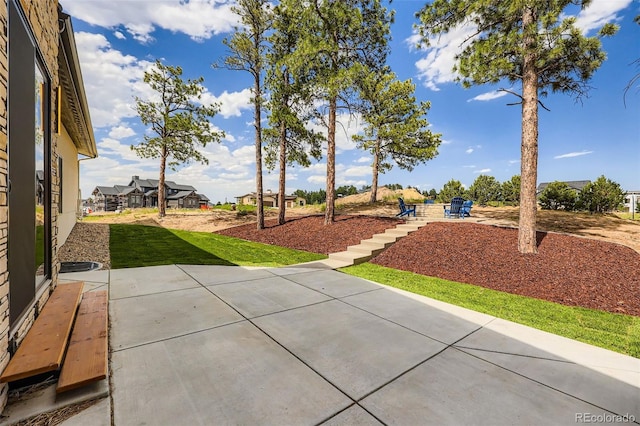 5820 Powell Rd, Parker, CO 80134 - view of grassy yard featuring a patio area