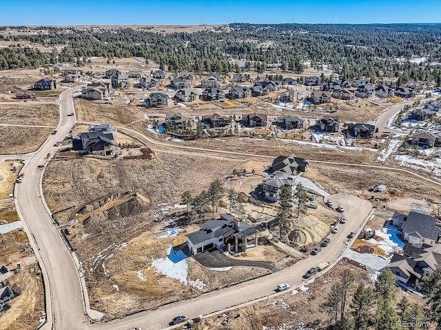 5820 Powell Rd, Parker, CO 80134 - aerial view of property's location with nearby suburban area
