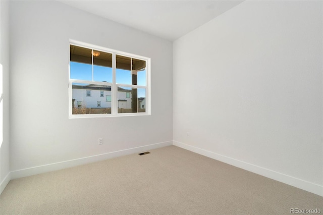 view of carpeted empty room