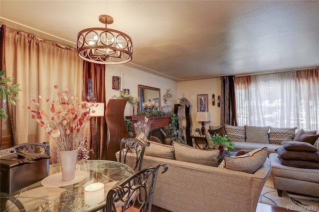 233 Nome St, Aurora, CO 80010 - living room with a chandelier