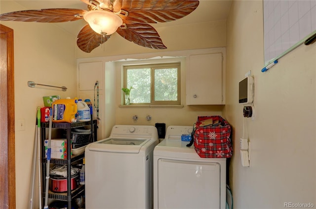 233 Nome St, Aurora, CO 80010 - laundry room with separate washer and dryer and a ceiling fan